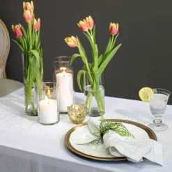 Gold Carraway Votive Holders Set Of 6 -US Gift Sales 2024 springtablescape