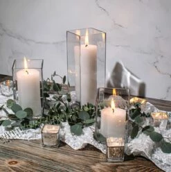 Eastland Square Vases 6", 8" & 12" Set Of 18 -US Gift Sales 2024 squarevases