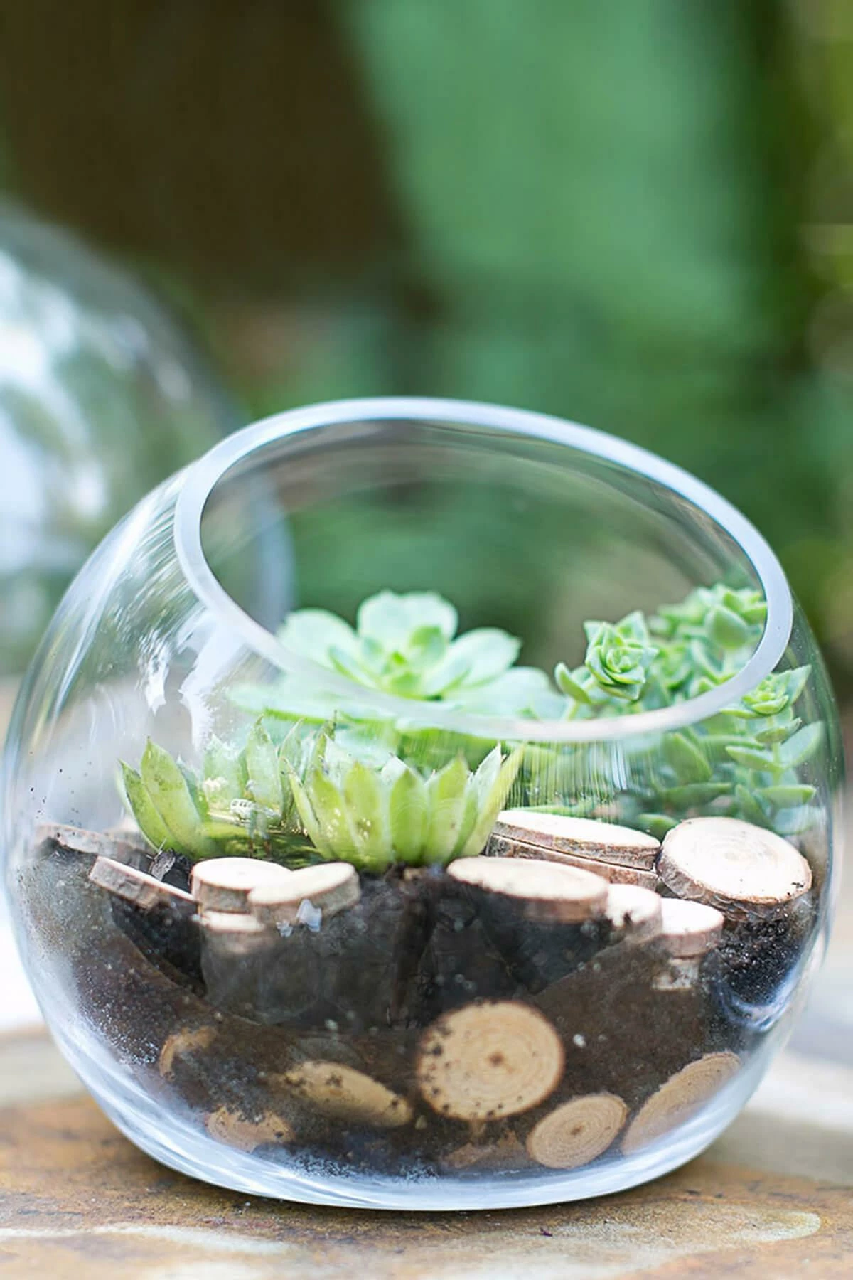 Studio Glass Sphere Bowl Vase 7.5 X 7 2 Studio Glass Sphere Bowl Vase 7.5 X 7 - Image 2