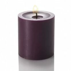 Richland Pillar Candles 3"x3" Purple Set Of 24