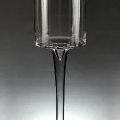 Cylinder Pedestal Vase Thick Glass 24 Inch