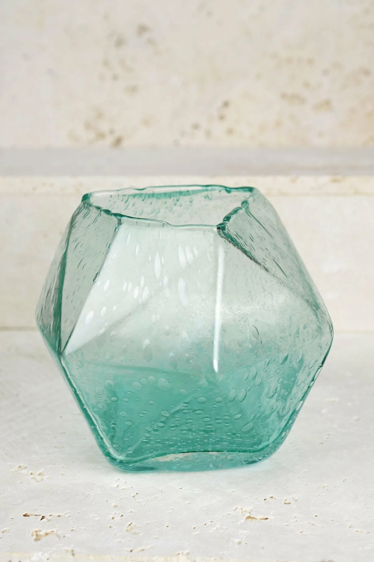 Geo Glass Bud Vase 6.5" 1 Geo Glass Bud Vase 6.5"