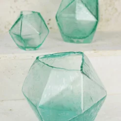 Geo Glass Bud Vase 6.5" 5 Geo Glass Bud Vase 6.5" -US Gift Sales 2024 vase glass geo 5 5in 4